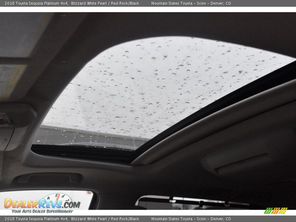 2018 Toyota Sequoia Platinum 4x4 Blizzard White Pearl / Red Rock/Black Photo #16