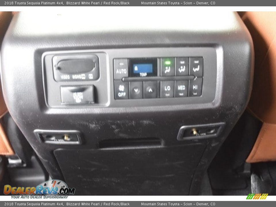 2018 Toyota Sequoia Platinum 4x4 Blizzard White Pearl / Red Rock/Black Photo #18