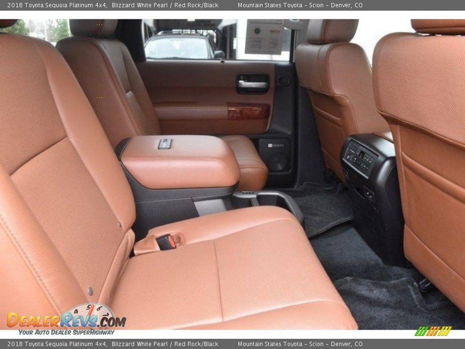 Rear Seat of 2018 Toyota Sequoia Platinum 4x4 Photo #20