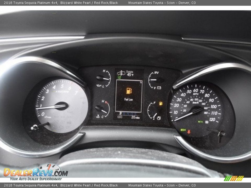 2018 Toyota Sequoia Platinum 4x4 Gauges Photo #33