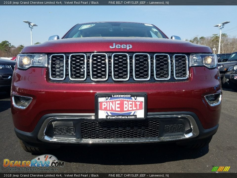 2018 Jeep Grand Cherokee Limited 4x4 Velvet Red Pearl / Black Photo #2