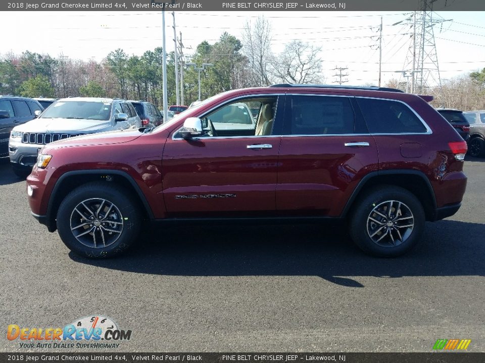 2018 Jeep Grand Cherokee Limited 4x4 Velvet Red Pearl / Black Photo #3