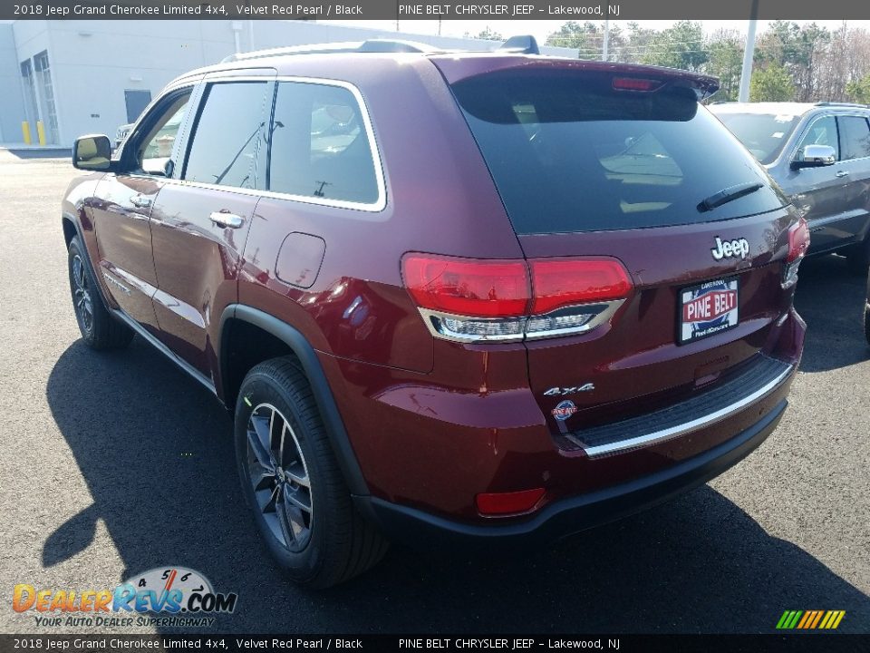 2018 Jeep Grand Cherokee Limited 4x4 Velvet Red Pearl / Black Photo #4