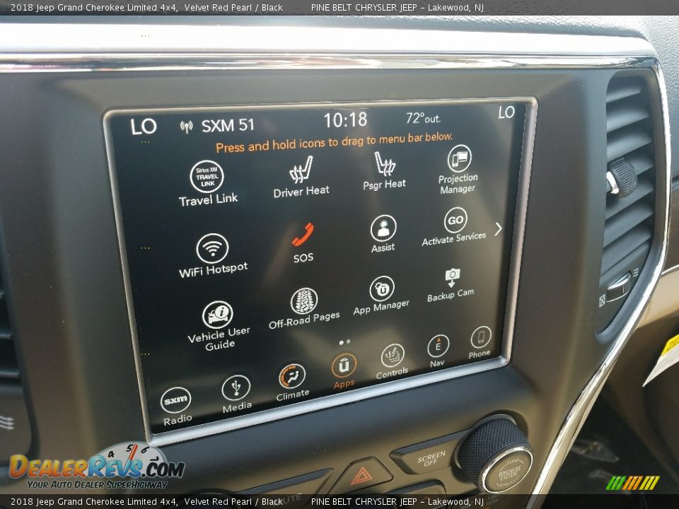 2018 Jeep Grand Cherokee Limited 4x4 Velvet Red Pearl / Black Photo #10