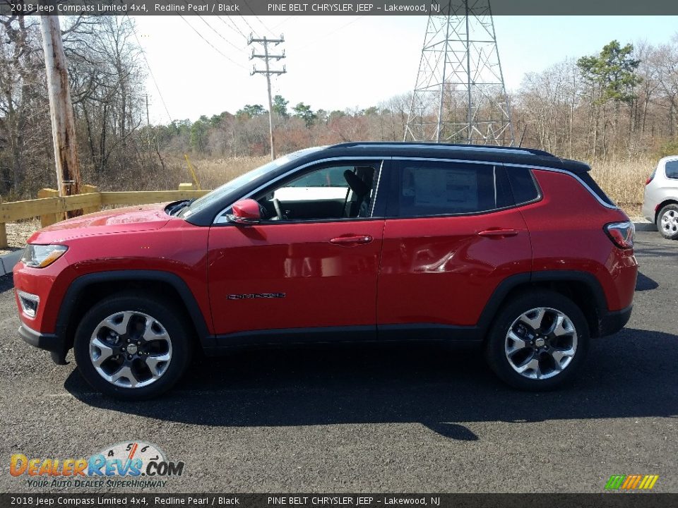 2018 Jeep Compass Limited 4x4 Redline Pearl / Black Photo #3