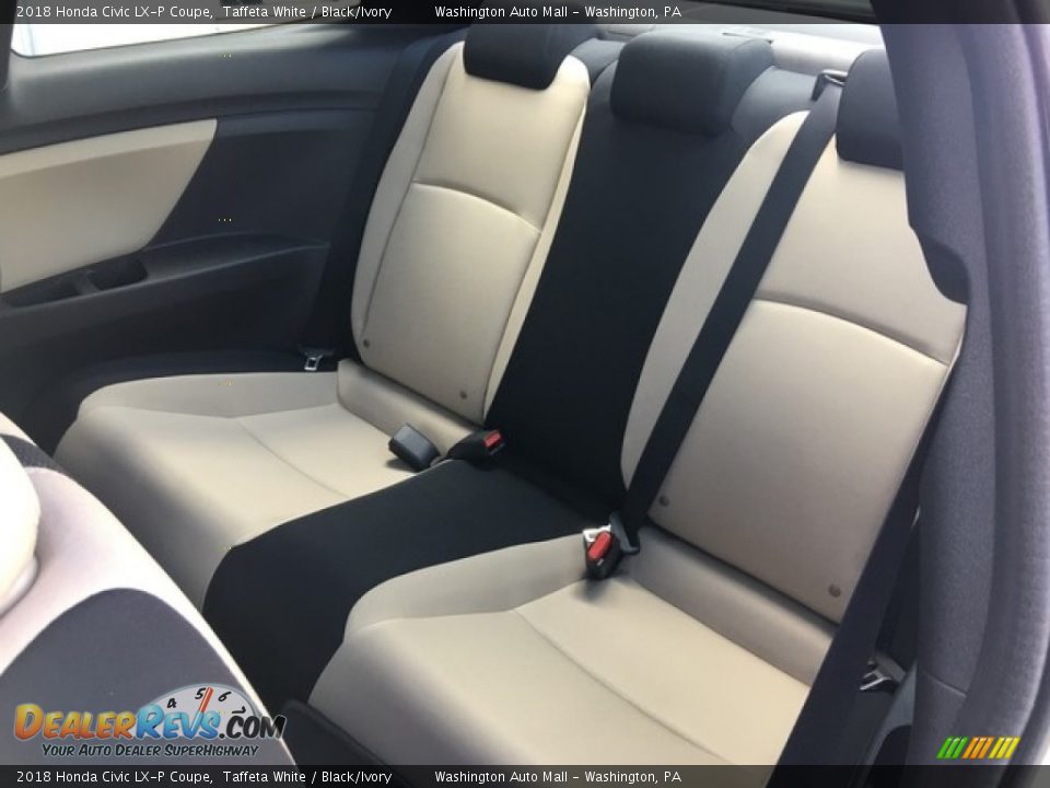 2018 Honda Civic LX-P Coupe Taffeta White / Black/Ivory Photo #20