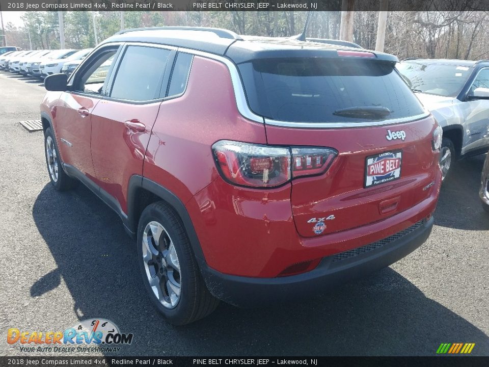 2018 Jeep Compass Limited 4x4 Redline Pearl / Black Photo #4