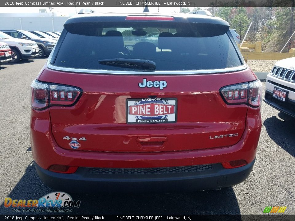 2018 Jeep Compass Limited 4x4 Redline Pearl / Black Photo #5