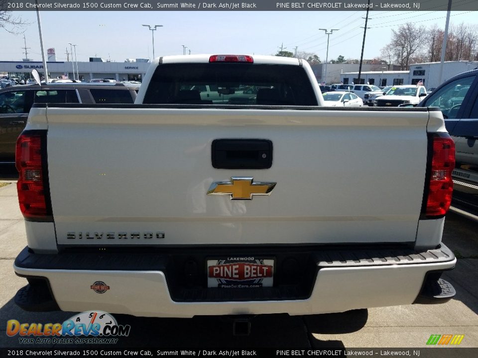 2018 Chevrolet Silverado 1500 Custom Crew Cab Summit White / Dark Ash/Jet Black Photo #5