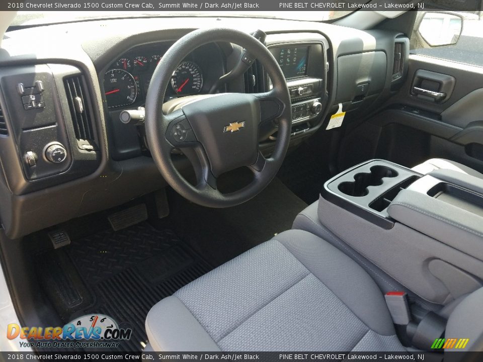 2018 Chevrolet Silverado 1500 Custom Crew Cab Summit White / Dark Ash/Jet Black Photo #6