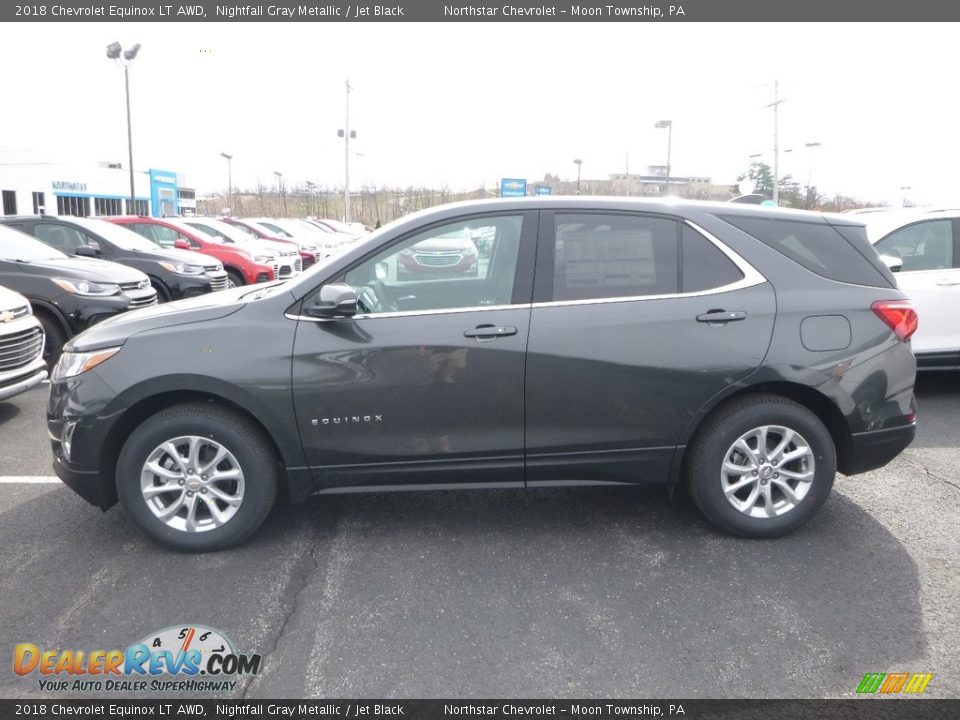 2018 Chevrolet Equinox LT AWD Nightfall Gray Metallic / Jet Black Photo #2