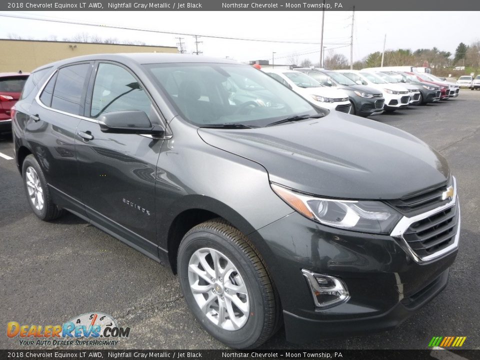 2018 Chevrolet Equinox LT AWD Nightfall Gray Metallic / Jet Black Photo #7