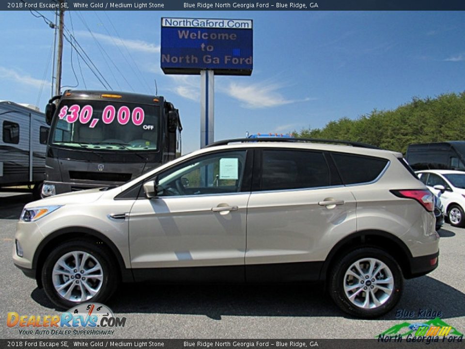 2018 Ford Escape SE White Gold / Medium Light Stone Photo #2