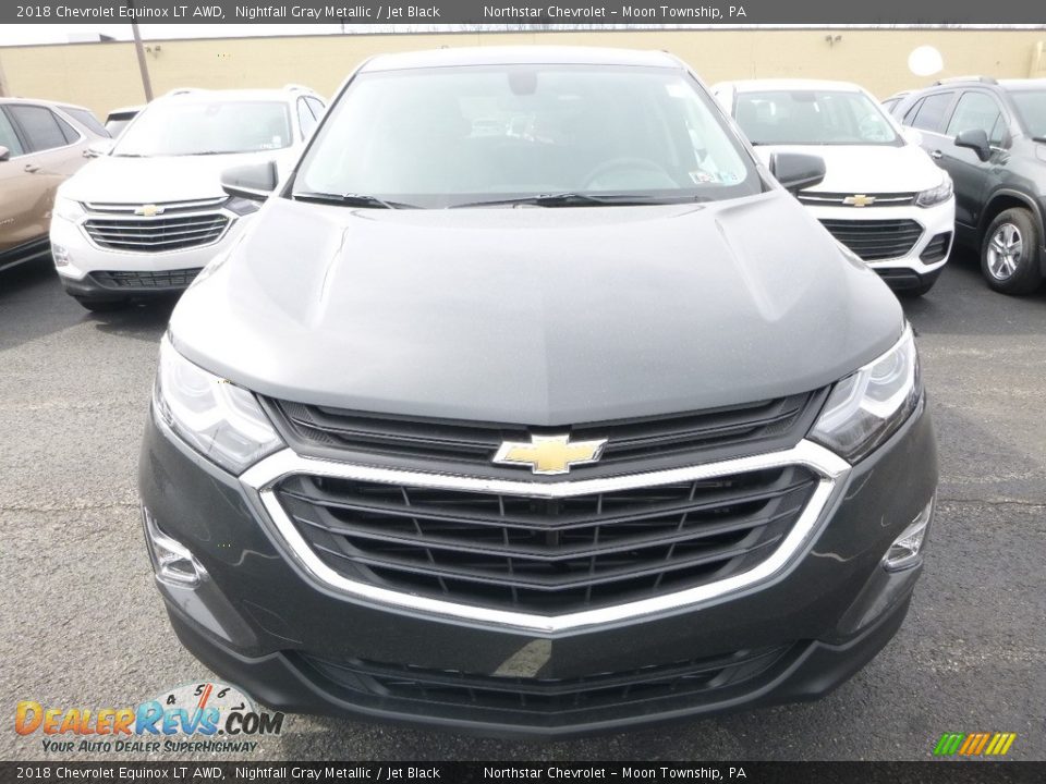 2018 Chevrolet Equinox LT AWD Nightfall Gray Metallic / Jet Black Photo #8