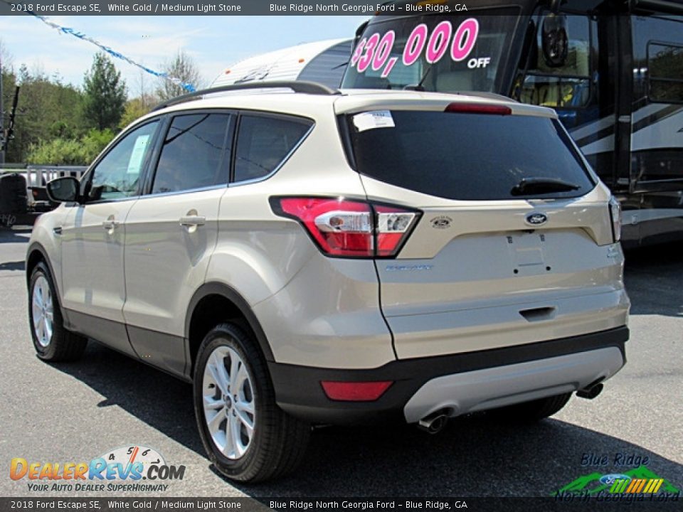 2018 Ford Escape SE White Gold / Medium Light Stone Photo #3