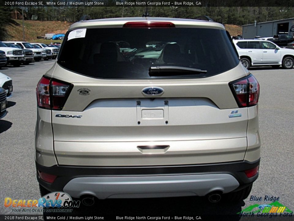 2018 Ford Escape SE White Gold / Medium Light Stone Photo #4