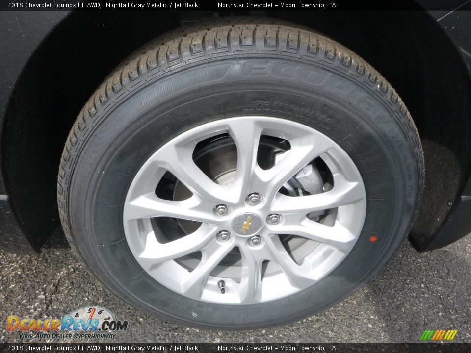 2018 Chevrolet Equinox LT AWD Nightfall Gray Metallic / Jet Black Photo #9