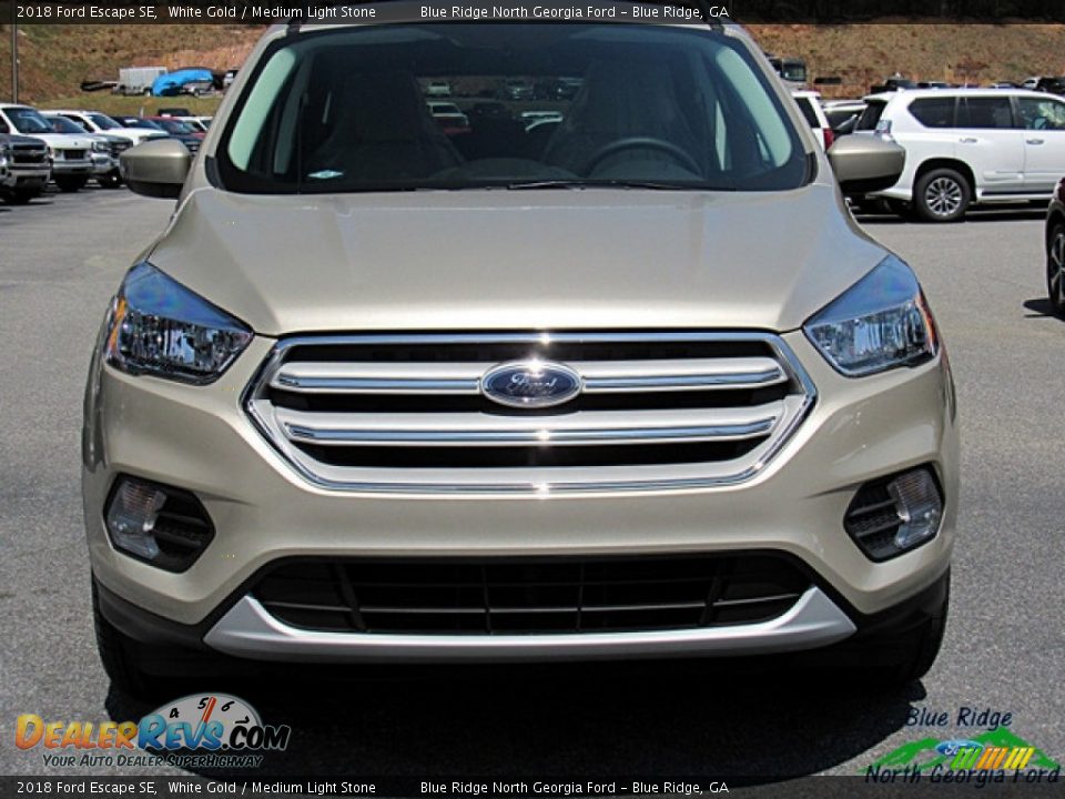 2018 Ford Escape SE White Gold / Medium Light Stone Photo #8