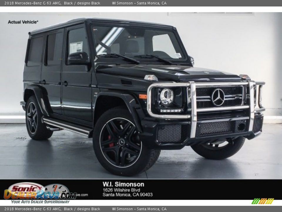 2018 Mercedes-Benz G 63 AMG Black / designo Black Photo #1