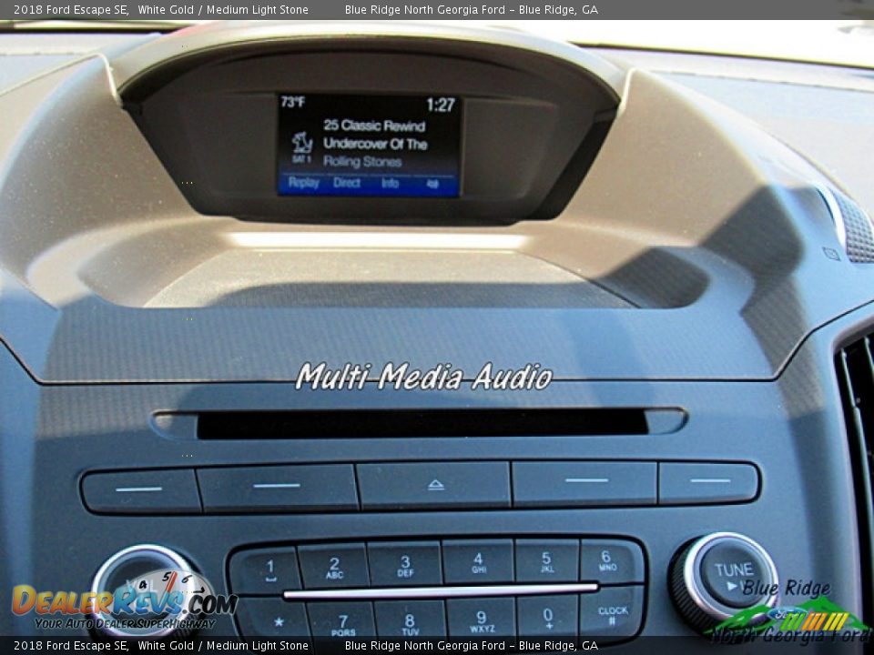 2018 Ford Escape SE White Gold / Medium Light Stone Photo #16