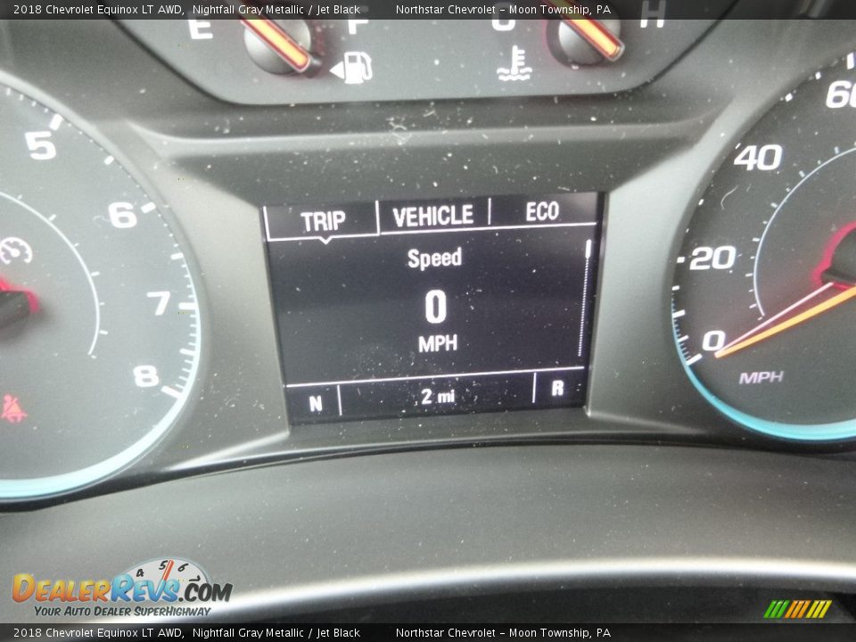 2018 Chevrolet Equinox LT AWD Nightfall Gray Metallic / Jet Black Photo #20