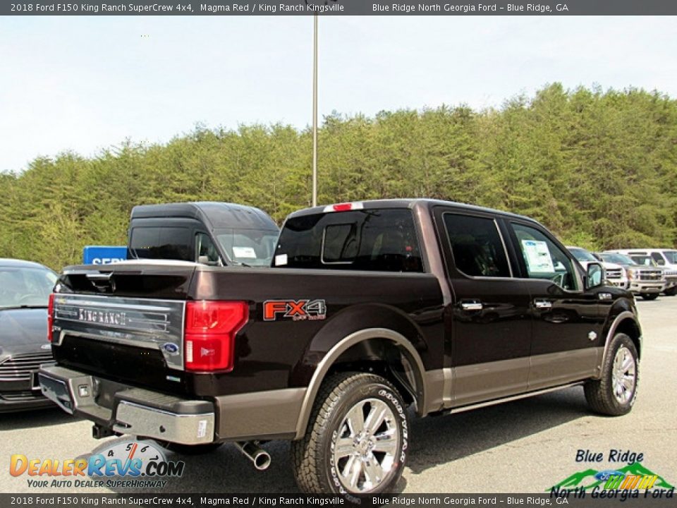 2018 Ford F150 King Ranch SuperCrew 4x4 Magma Red / King Ranch Kingsville Photo #5