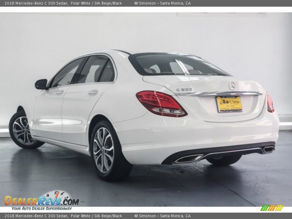 2018 Mercedes-Benz C 300 Sedan Polar White / Silk Beige/Black Photo #3