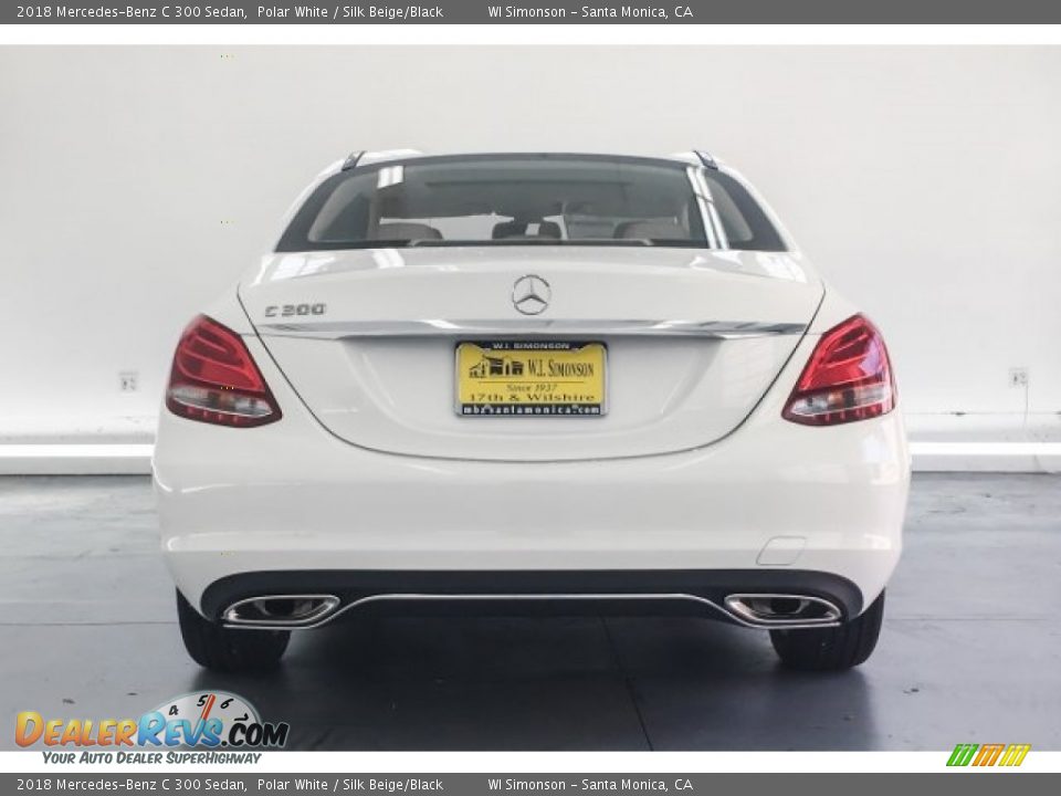 2018 Mercedes-Benz C 300 Sedan Polar White / Silk Beige/Black Photo #4