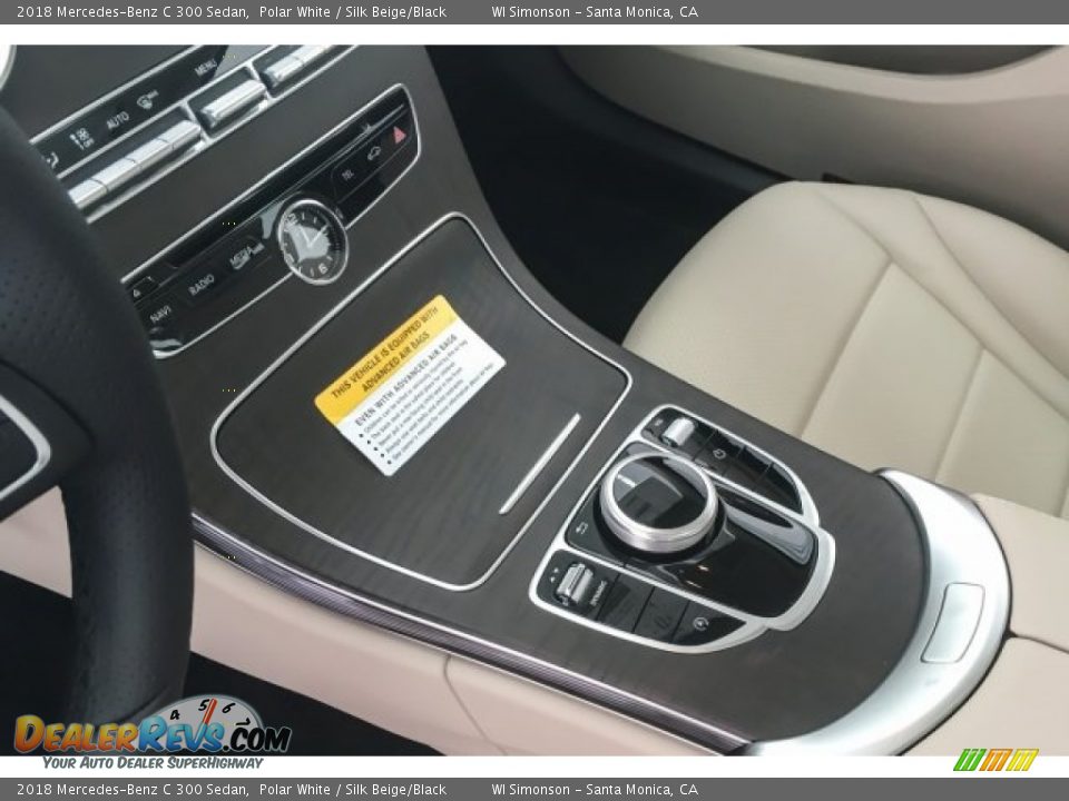 2018 Mercedes-Benz C 300 Sedan Polar White / Silk Beige/Black Photo #7