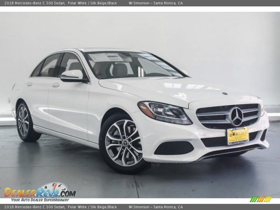 2018 Mercedes-Benz C 300 Sedan Polar White / Silk Beige/Black Photo #12