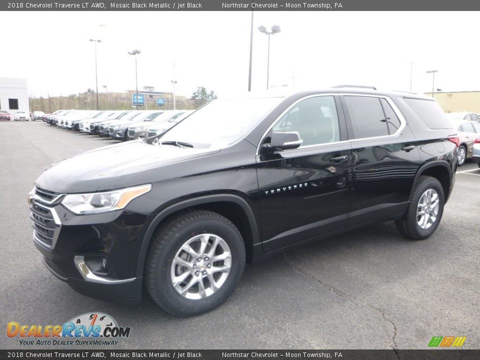 2018 Chevrolet Traverse LT AWD Mosaic Black Metallic / Jet Black Photo #1