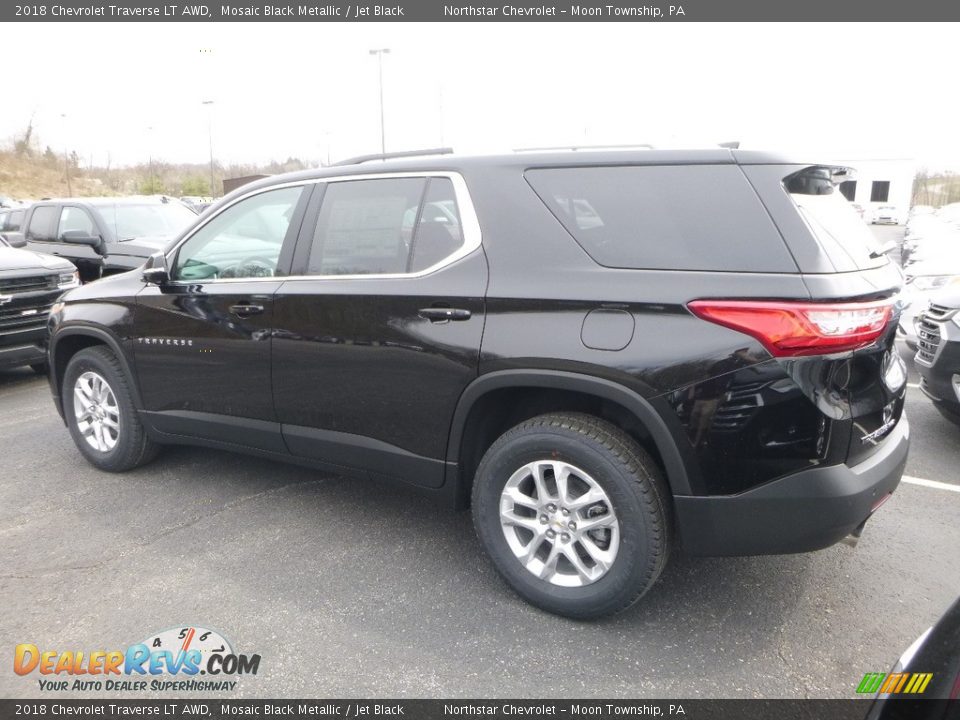 2018 Chevrolet Traverse LT AWD Mosaic Black Metallic / Jet Black Photo #3