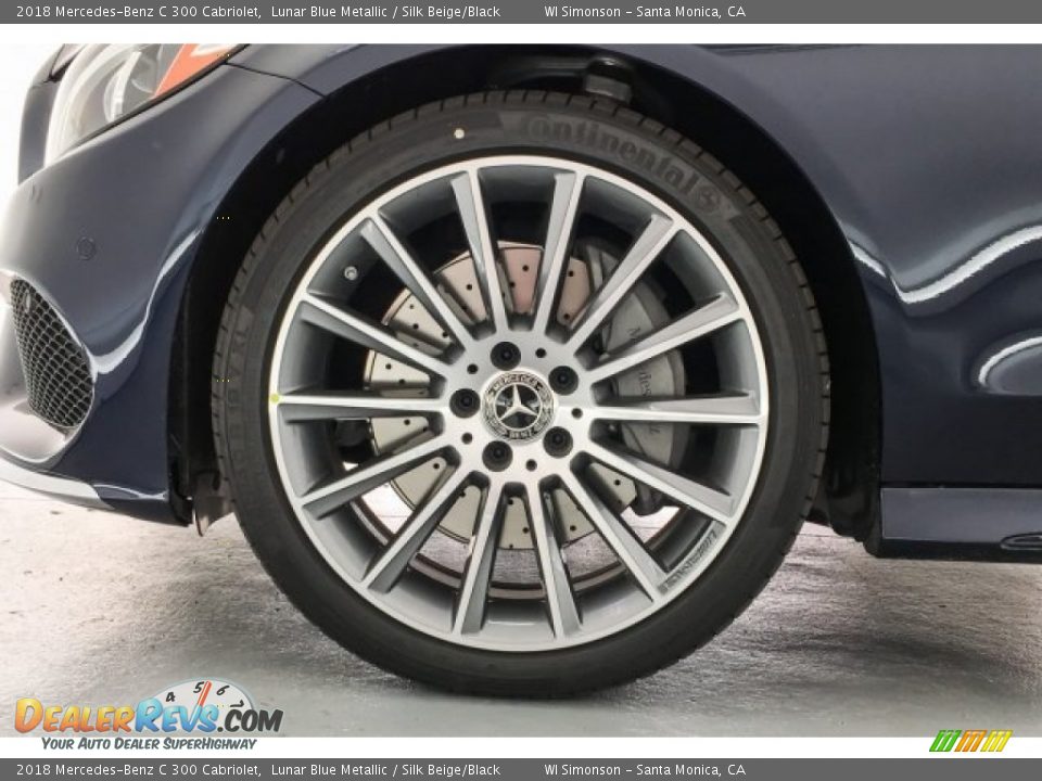 2018 Mercedes-Benz C 300 Cabriolet Lunar Blue Metallic / Silk Beige/Black Photo #9