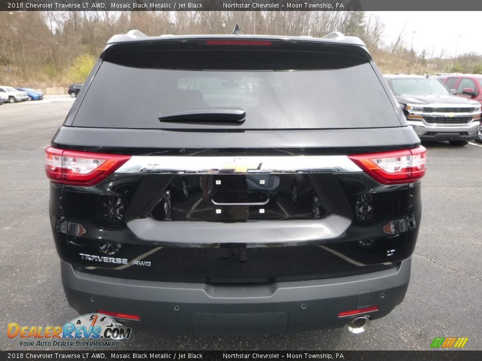 2018 Chevrolet Traverse LT AWD Mosaic Black Metallic / Jet Black Photo #4