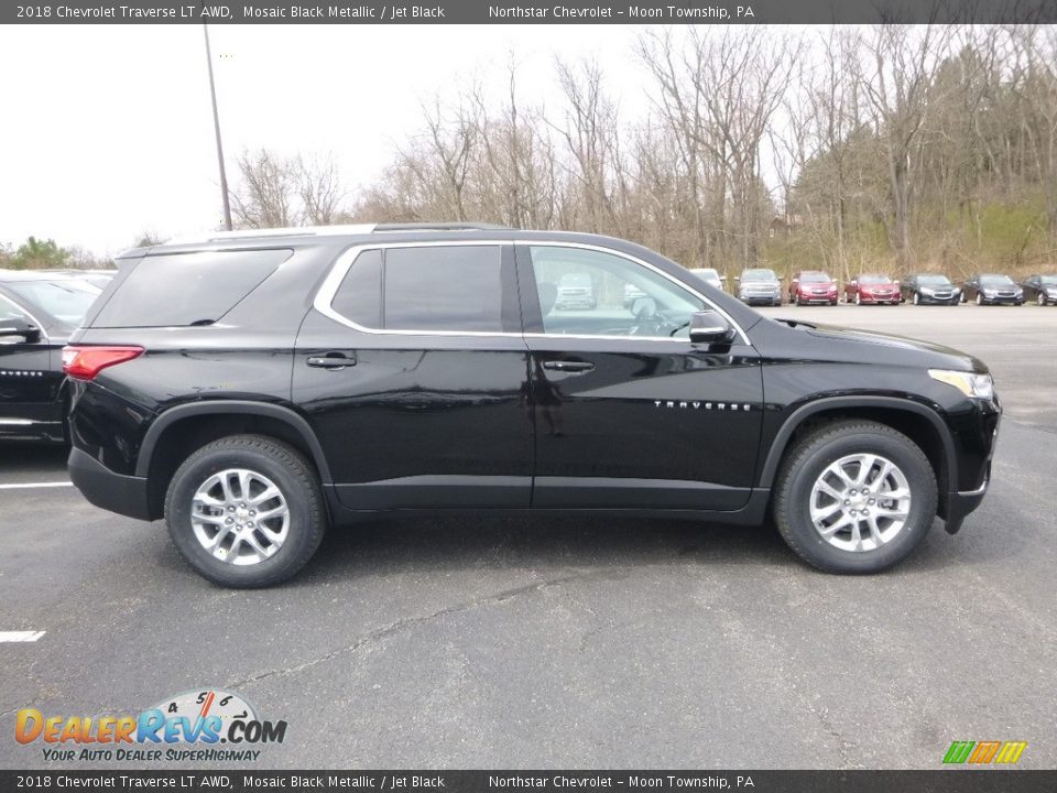 2018 Chevrolet Traverse LT AWD Mosaic Black Metallic / Jet Black Photo #6