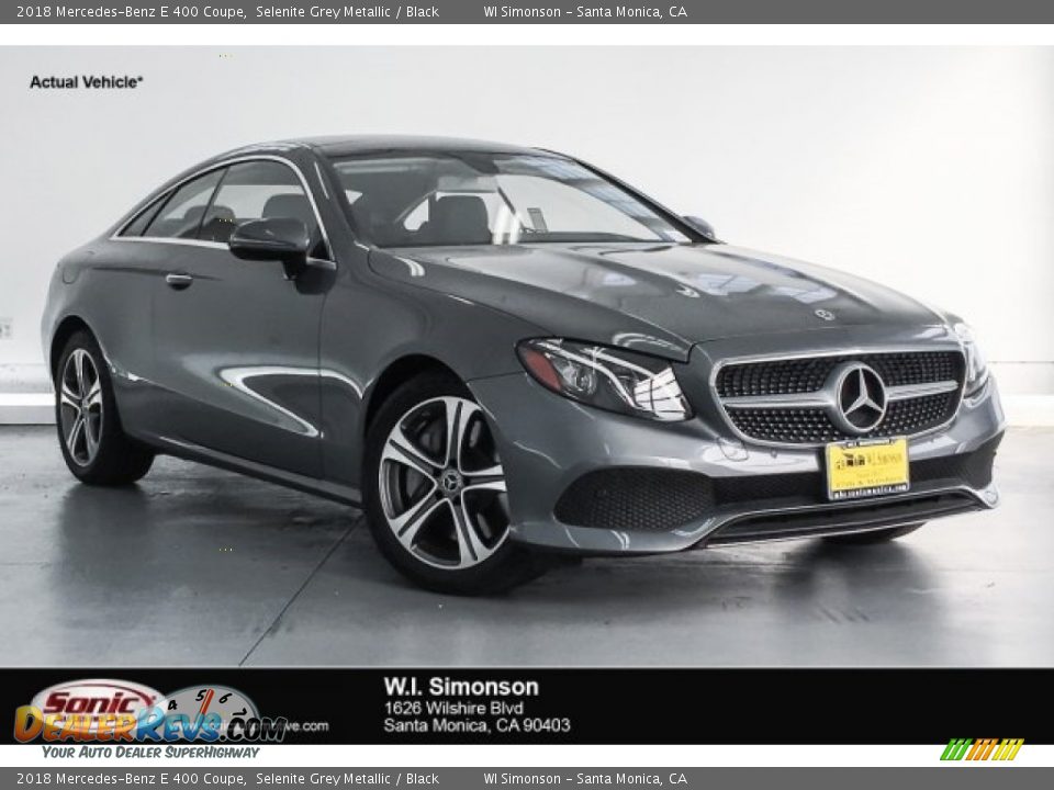 2018 Mercedes-Benz E 400 Coupe Selenite Grey Metallic / Black Photo #1