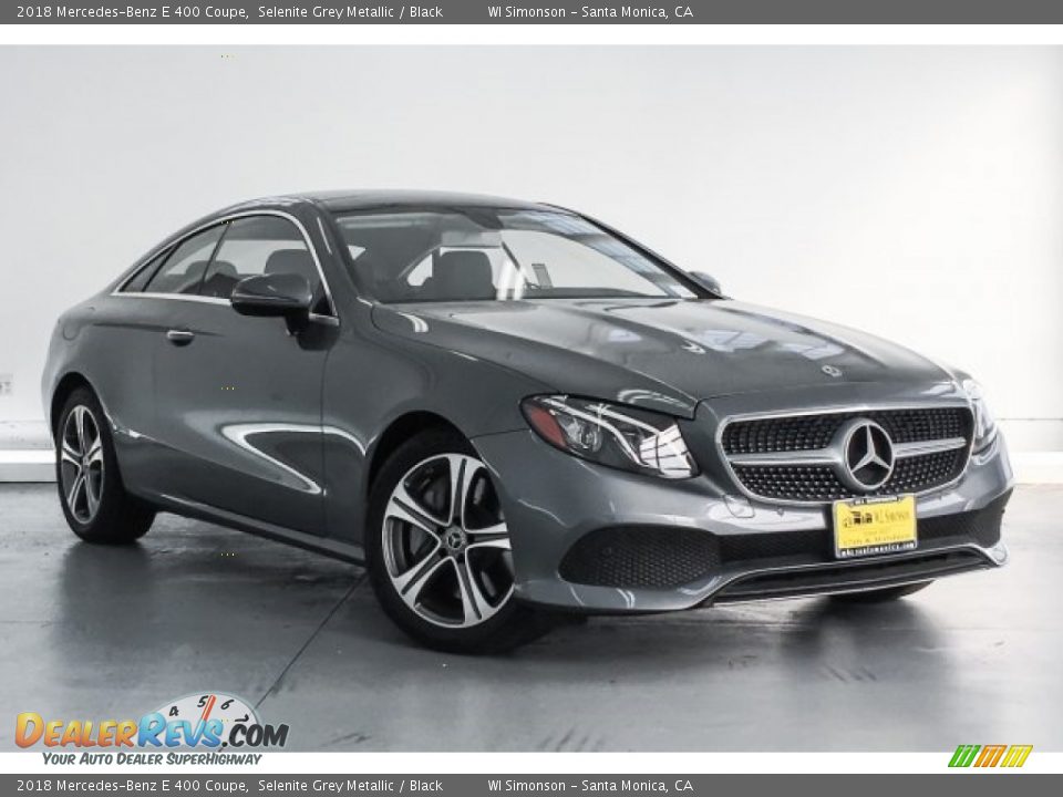 2018 Mercedes-Benz E 400 Coupe Selenite Grey Metallic / Black Photo #2