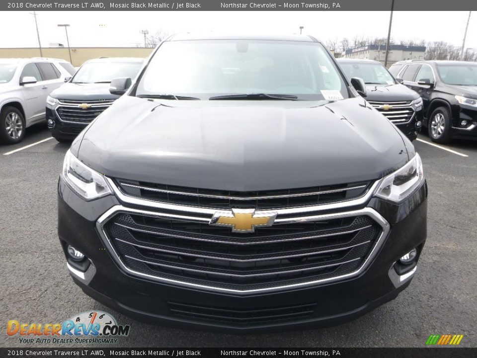 2018 Chevrolet Traverse LT AWD Mosaic Black Metallic / Jet Black Photo #8