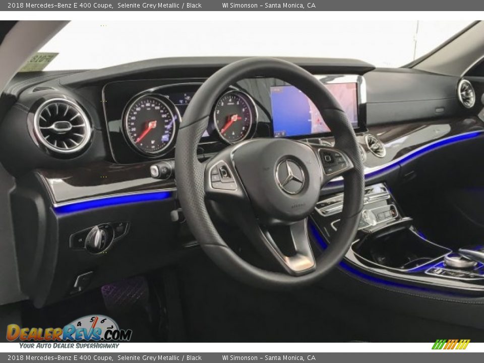 2018 Mercedes-Benz E 400 Coupe Selenite Grey Metallic / Black Photo #6