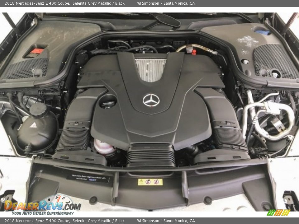 2018 Mercedes-Benz E 400 Coupe Selenite Grey Metallic / Black Photo #9