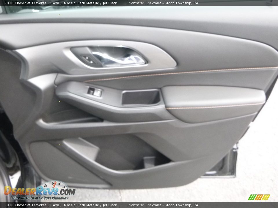 2018 Chevrolet Traverse LT AWD Mosaic Black Metallic / Jet Black Photo #12
