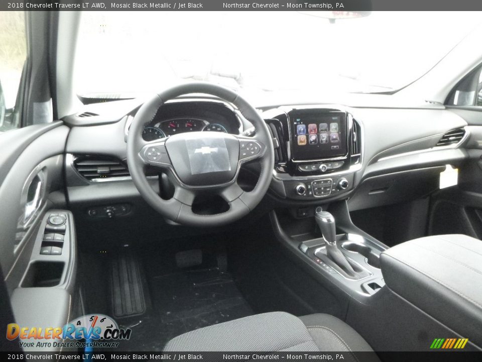 2018 Chevrolet Traverse LT AWD Mosaic Black Metallic / Jet Black Photo #15