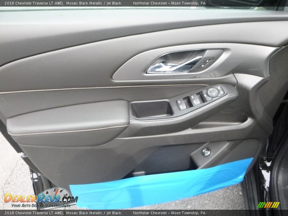 2018 Chevrolet Traverse LT AWD Mosaic Black Metallic / Jet Black Photo #16