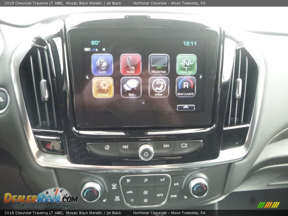 2018 Chevrolet Traverse LT AWD Mosaic Black Metallic / Jet Black Photo #19