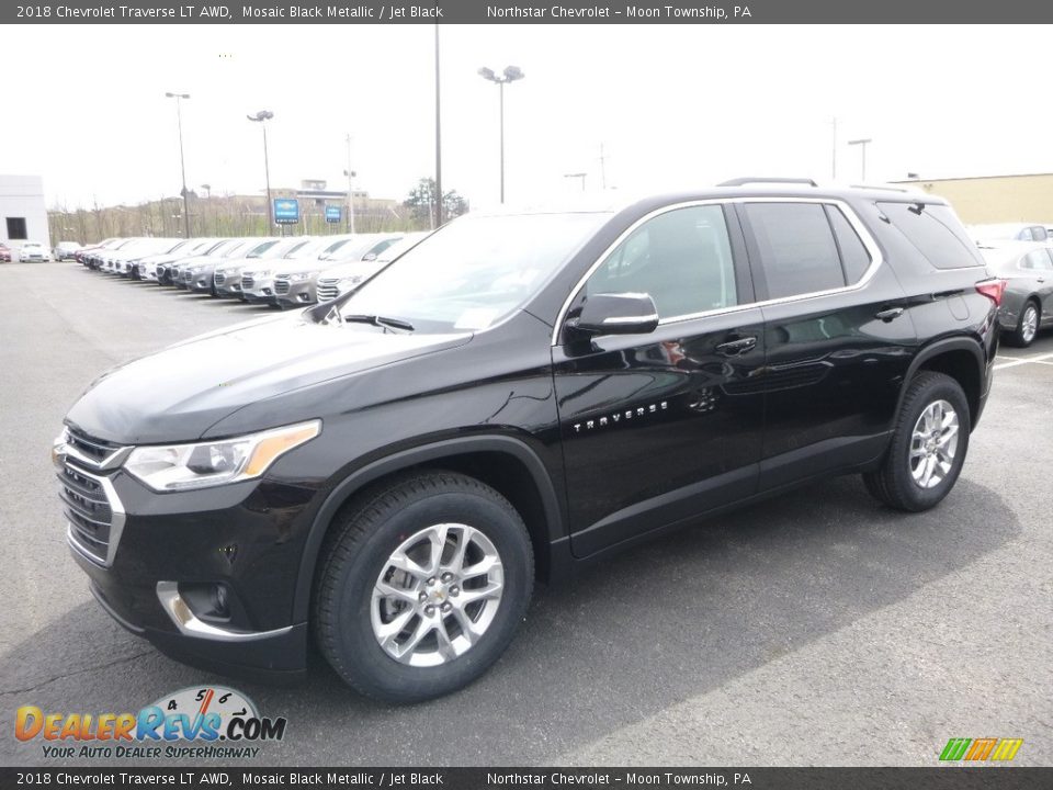 2018 Chevrolet Traverse LT AWD Mosaic Black Metallic / Jet Black Photo #1