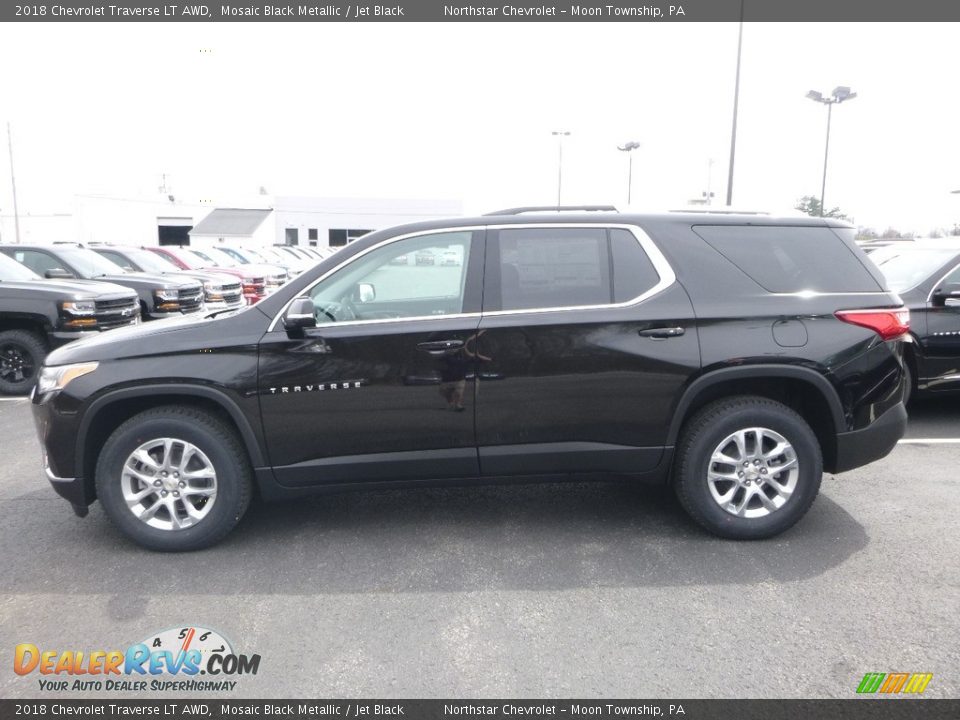 2018 Chevrolet Traverse LT AWD Mosaic Black Metallic / Jet Black Photo #2