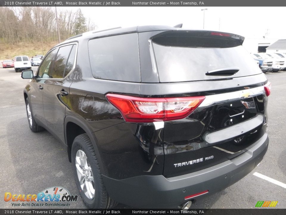 2018 Chevrolet Traverse LT AWD Mosaic Black Metallic / Jet Black Photo #3