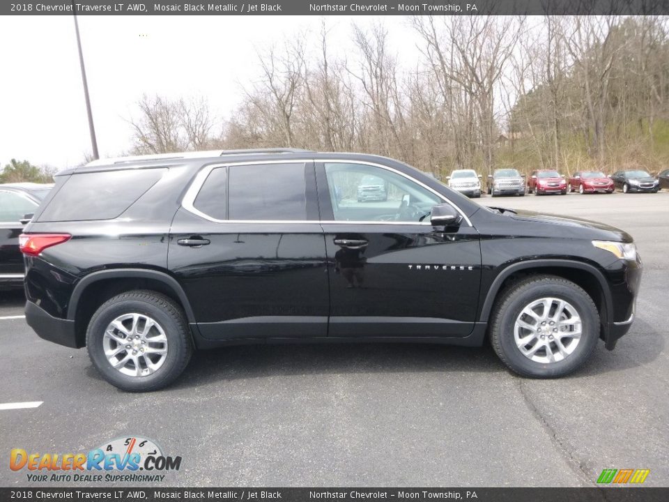 2018 Chevrolet Traverse LT AWD Mosaic Black Metallic / Jet Black Photo #6