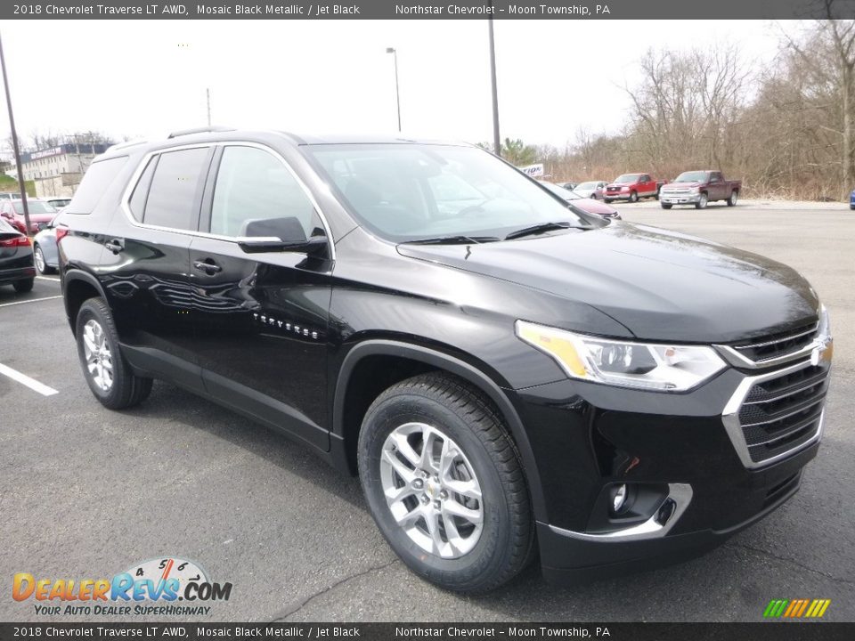 2018 Chevrolet Traverse LT AWD Mosaic Black Metallic / Jet Black Photo #7