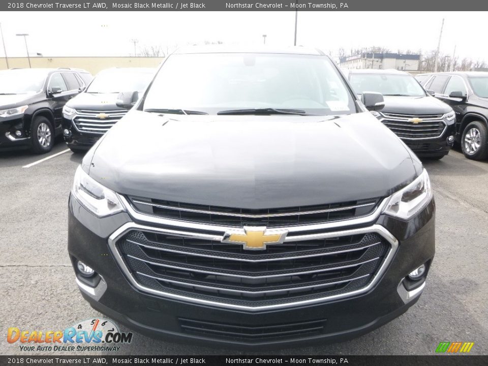2018 Chevrolet Traverse LT AWD Mosaic Black Metallic / Jet Black Photo #8